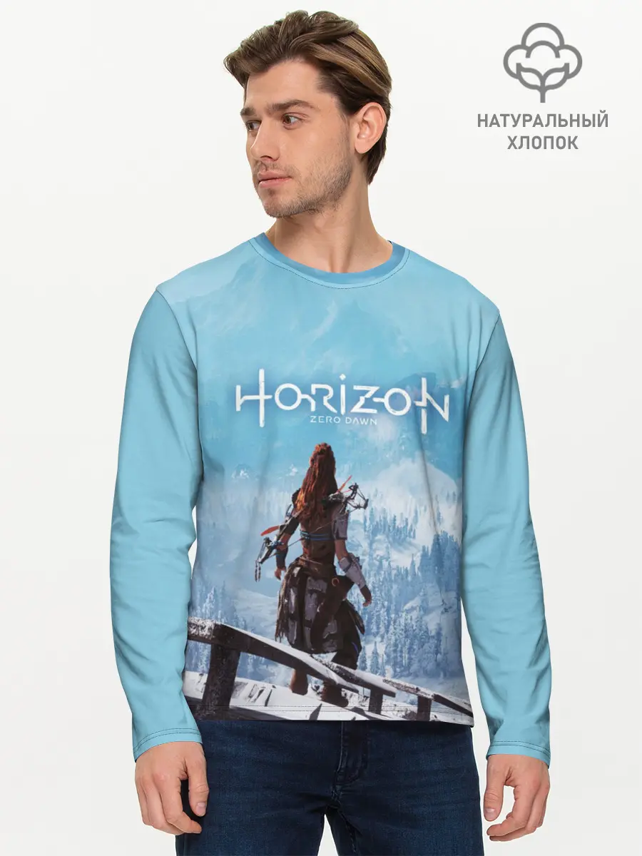 Мужской лонгслив базовый / HORIZON ZERO DAWN (P007_P004ooo1668819, P004ooo1668819)