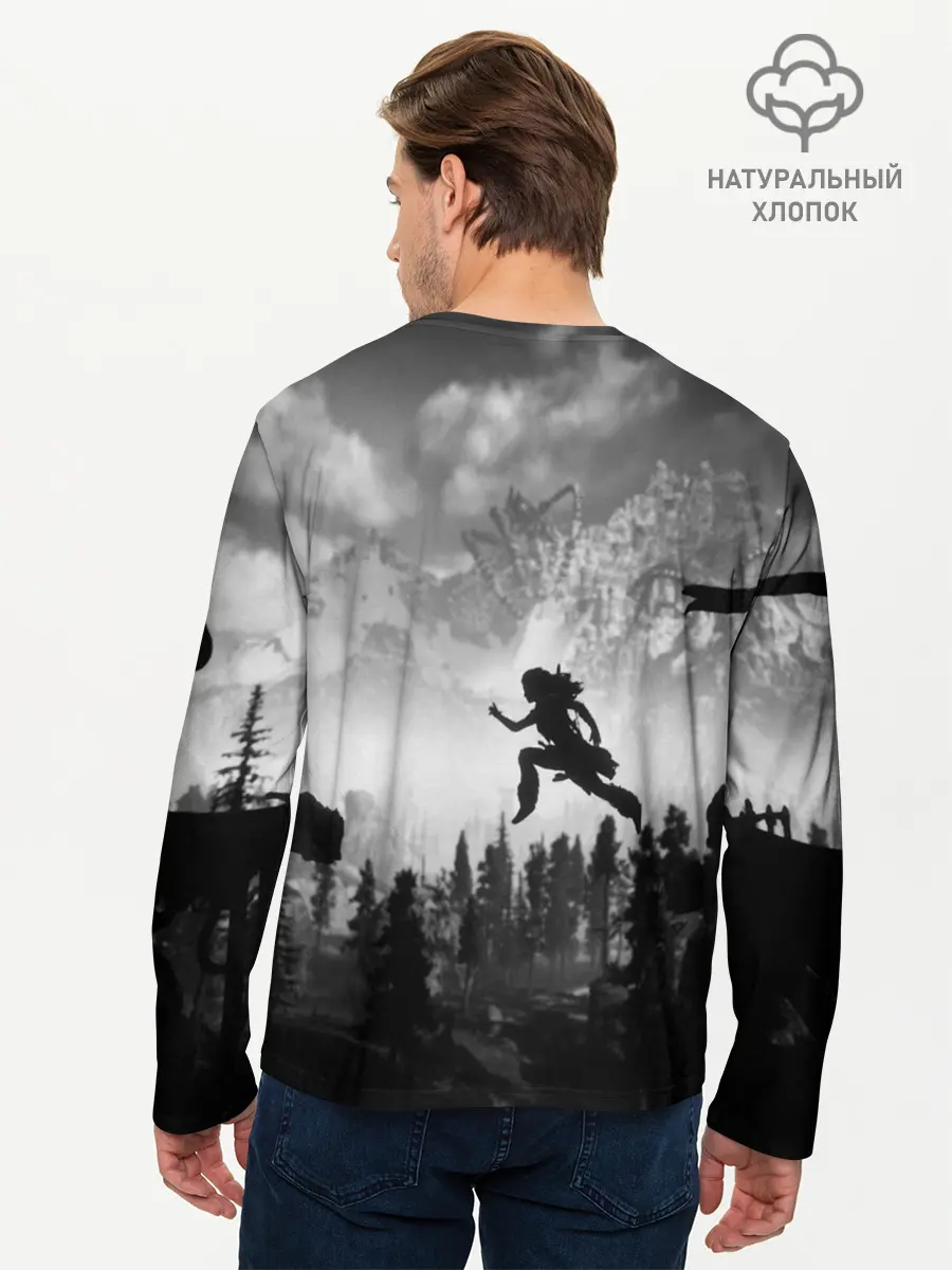 Мужской лонгслив базовый / Horizon Zero Dawn (P007_P004ooo1668827, P004ooo1668827)