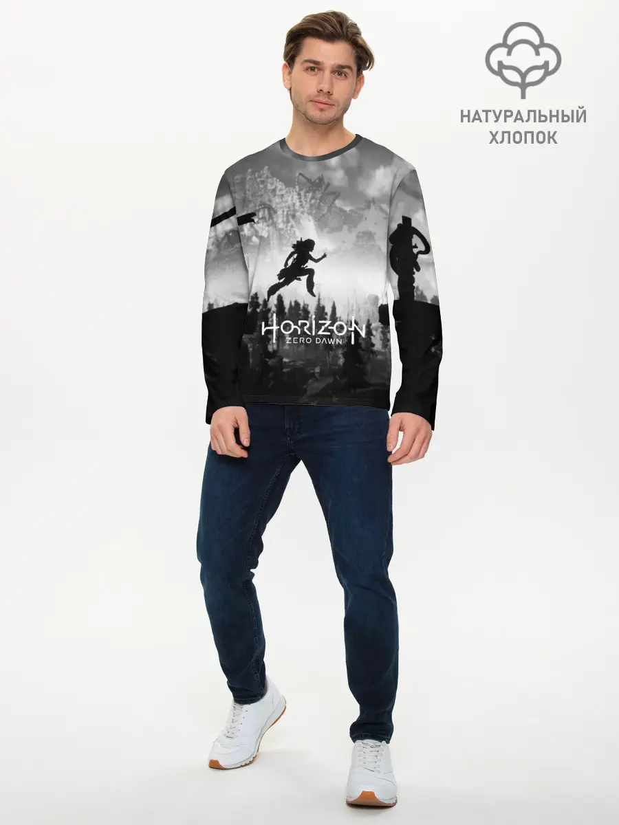 Мужской лонгслив базовый / Horizon Zero Dawn (P007_P004ooo1668827, P004ooo1668827)