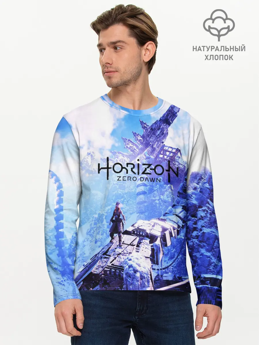 Мужской лонгслив базовый / Horizon Zero Dawn (P007_P004ooo1668829, P004ooo1668829)