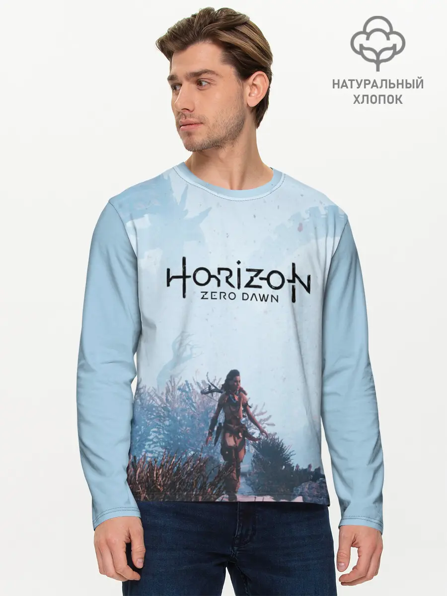 Мужской лонгслив базовый / Horizon Zero Dawn (P007_P004ooo1668879, P004ooo1668879)