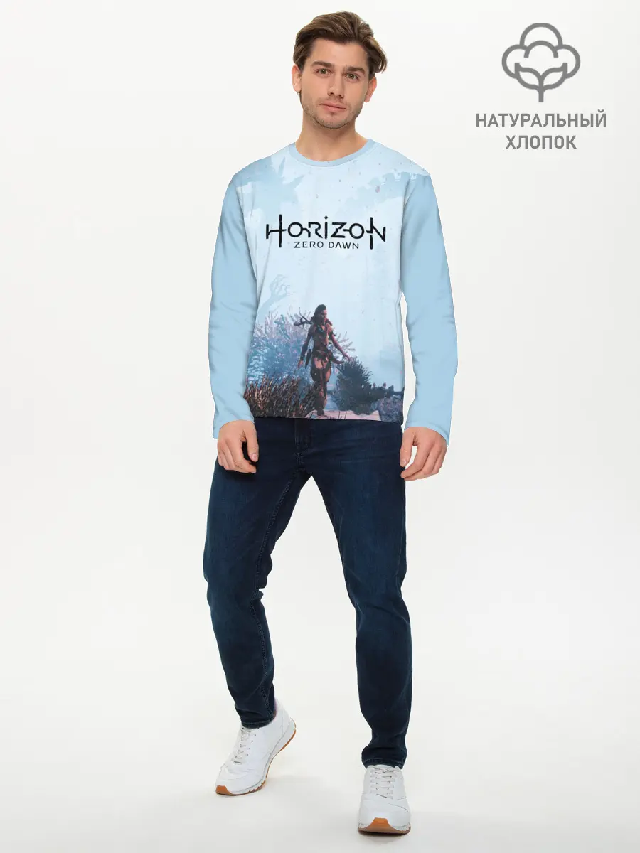 Мужской лонгслив базовый / Horizon Zero Dawn (P007_P004ooo1668879, P004ooo1668879)