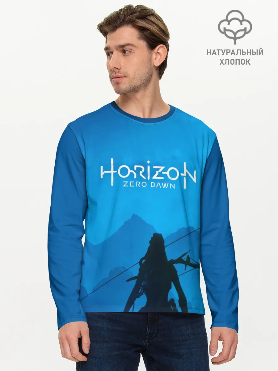 Мужской лонгслив базовый / HORIZON ZERO DAWN (P007_P004ooo1668891, P004ooo1668891)
