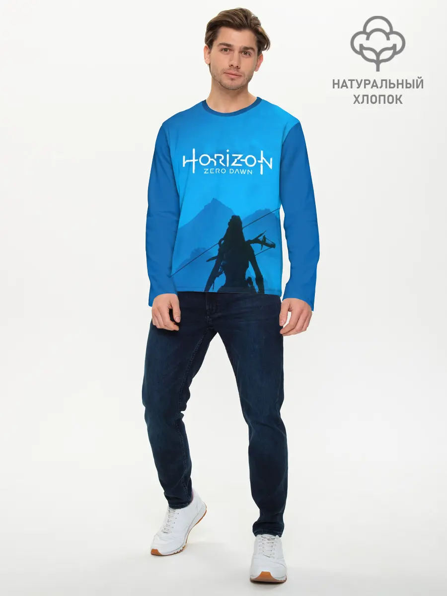 Мужской лонгслив базовый / HORIZON ZERO DAWN (P007_P004ooo1668891, P004ooo1668891)