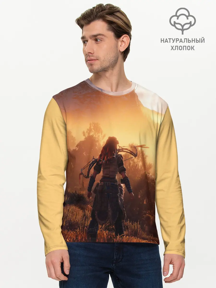 Мужской лонгслив базовый / HORIZON ZERO DAWN (P007_P004ooo1668975, P004ooo1668975)