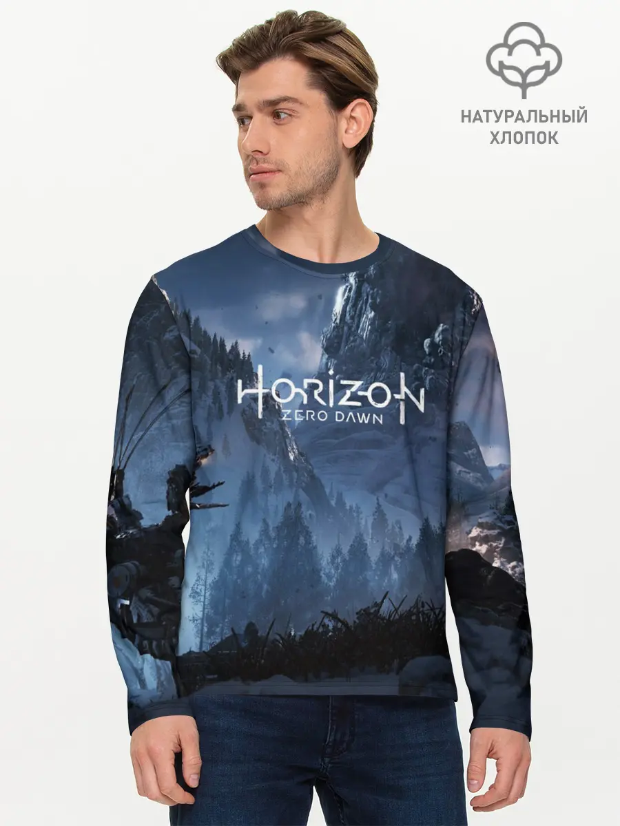 Мужской лонгслив базовый / HORIZON ZERO DAWN (P007_P004ooo1669045, P004ooo1669045)