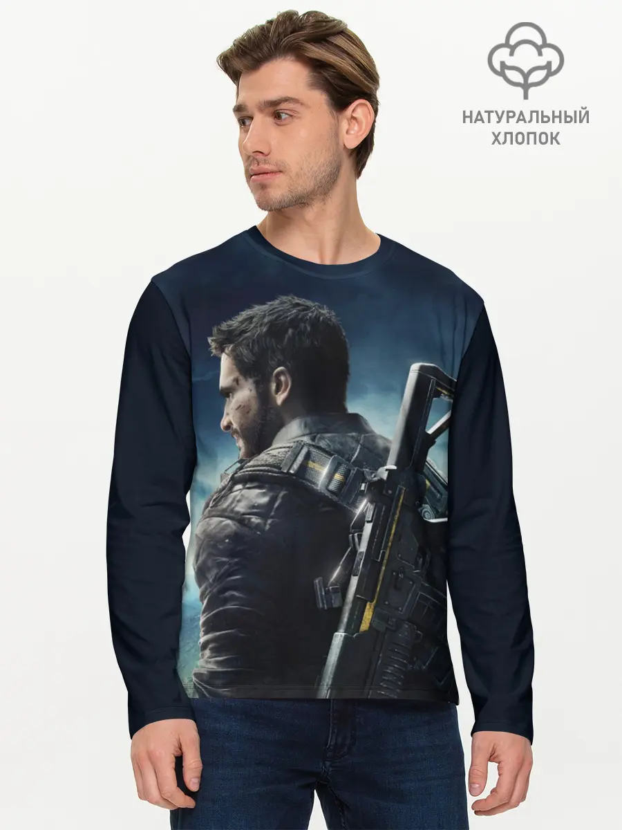 Мужской лонгслив базовый / Just Cause 4 (P007_P004ooo1668531, P004ooo1668531)