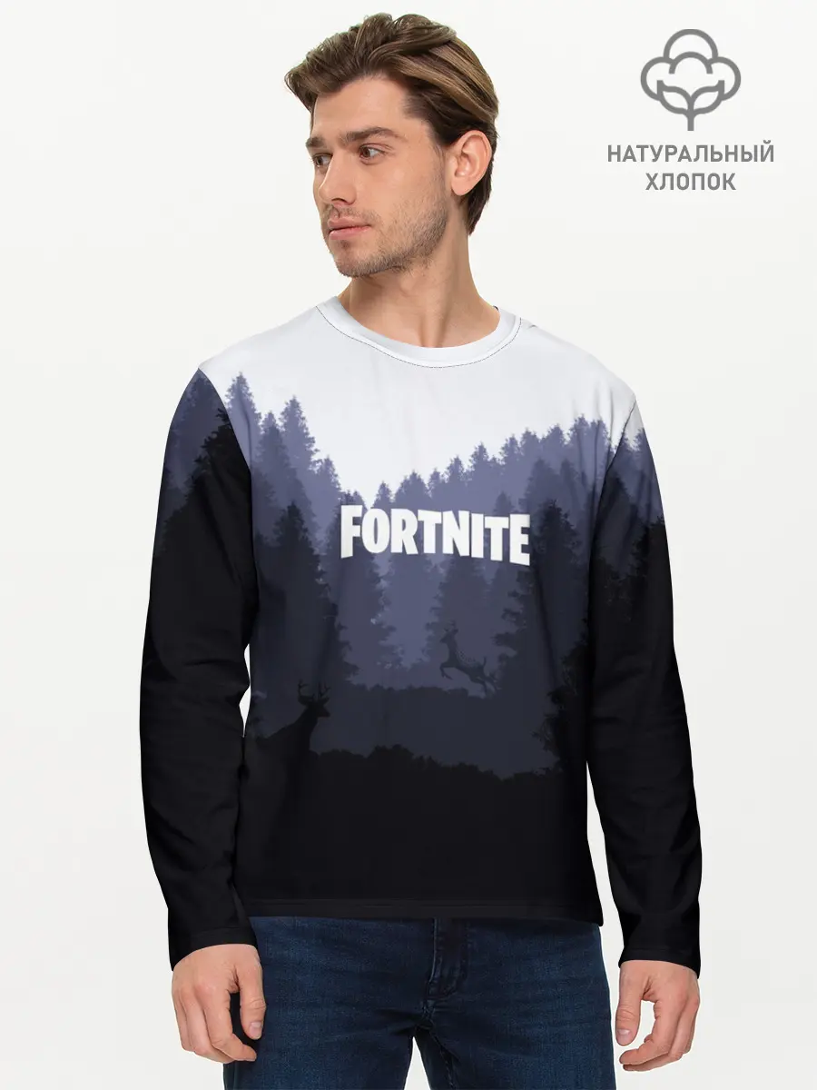 Мужской лонгслив базовый / FORTNITE (P007_P004ooo1672345, P004ooo1672345)