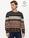 Мужской лонгслив базовый / Этническая африка (P007_P004ooo1671877, P004ooo1671877)