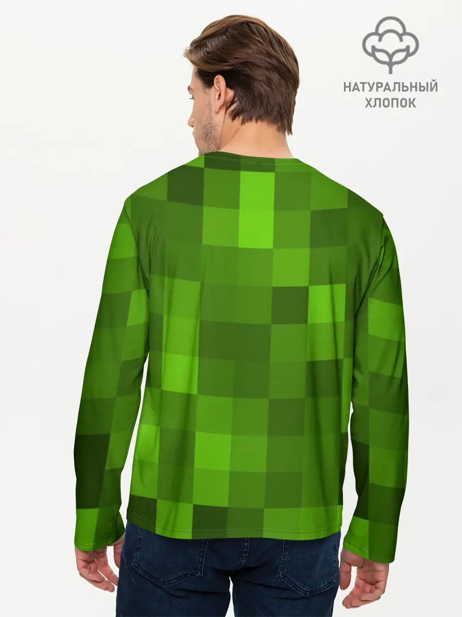 Мужской лонгслив базовый / Minecraft (P007_P004ooo1671823, P004ooo1671823)