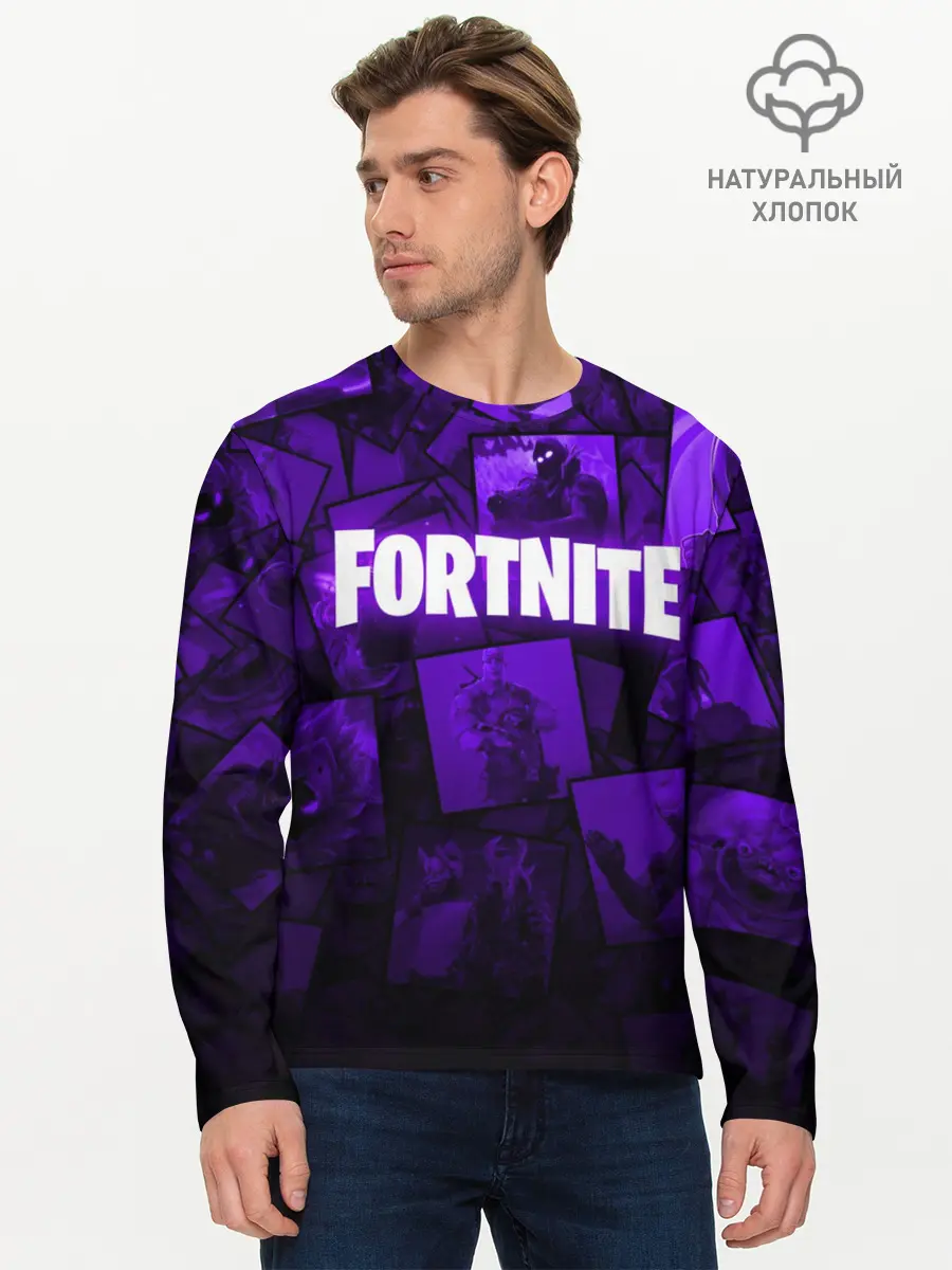 Мужской лонгслив базовый / FORTNITE (P007_P004ooo1671261, P004ooo1671261)