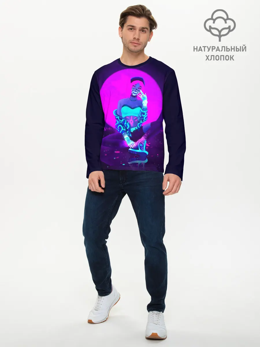 Мужской лонгслив базовый / Akali. KDA (P007_P004ooo1674127, P004ooo1674127)