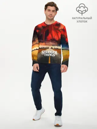 Мужской лонгслив базовый / Очень странные дела