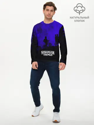 Мужской лонгслив базовый / Очень странные дела