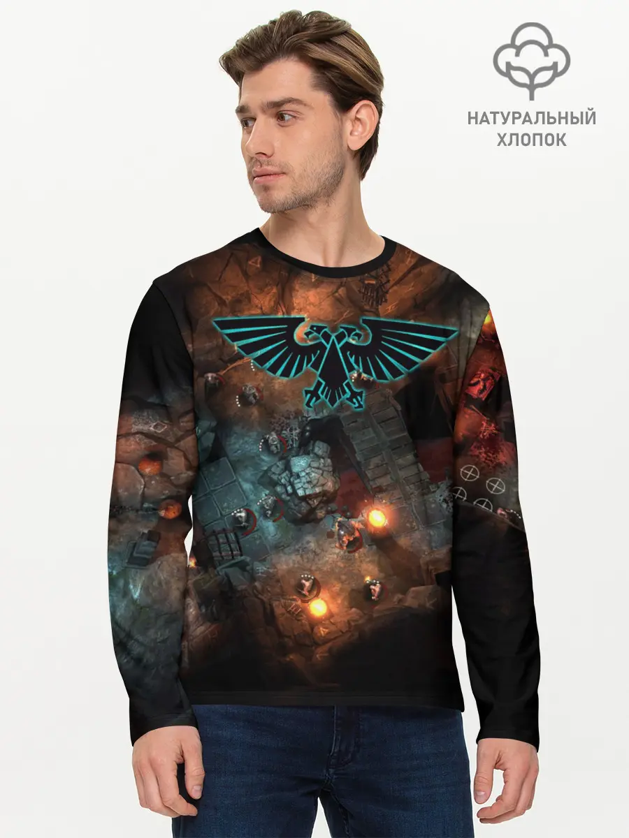 Мужской лонгслив базовый / Warhammer (P007_P004ooo1674189, P004ooo1674189)