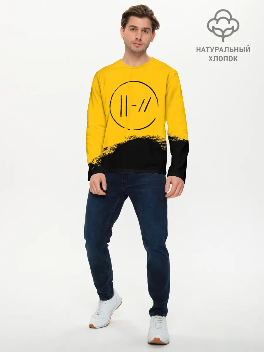 Мужской лонгслив базовый / TWENTY ONE PILOTS / TOP (P007_P004ooo1673523, P004ooo1673523)