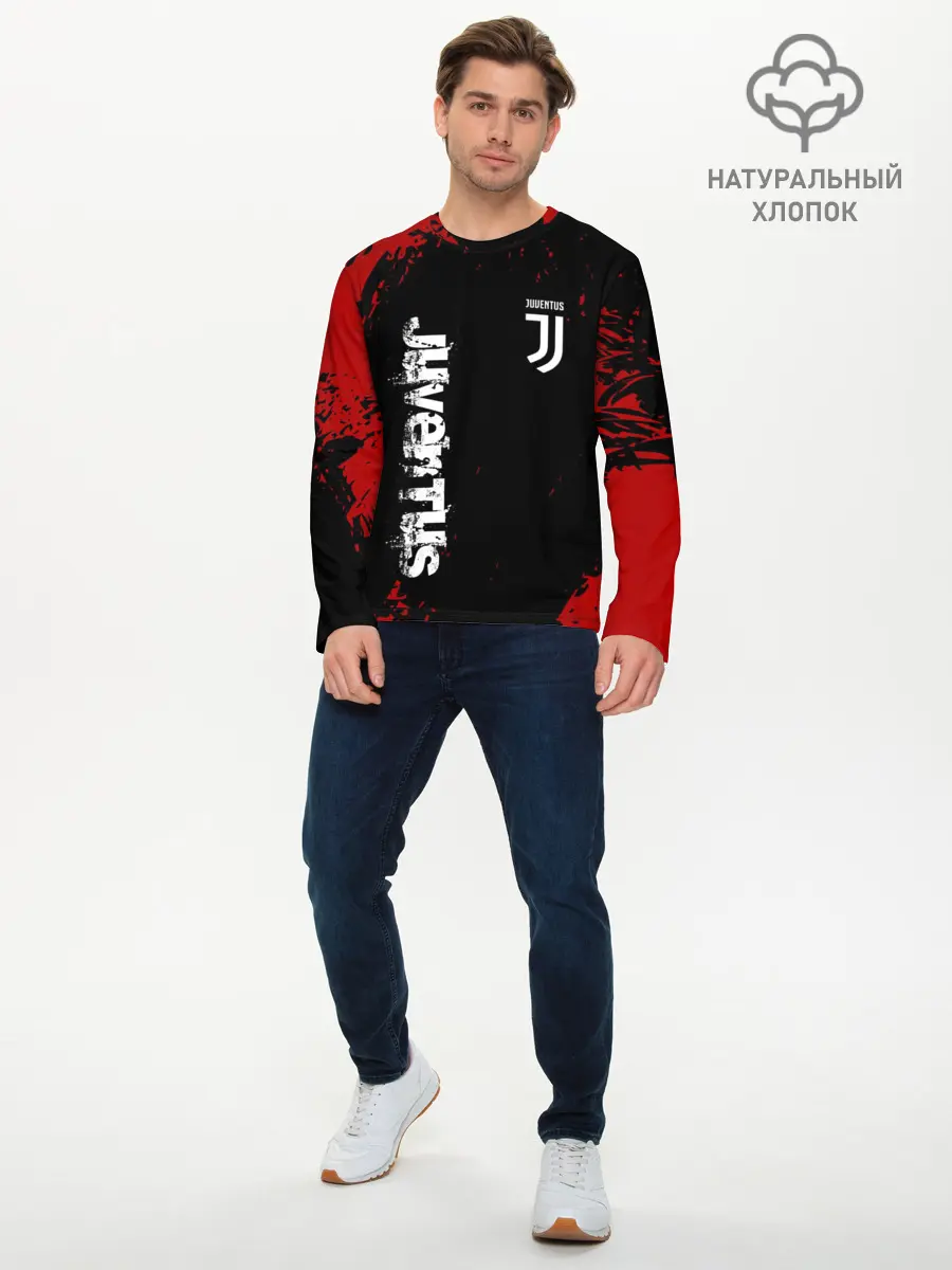 Мужской лонгслив базовый / JUVENTUS / ЮВЕНТУС (P007_P004ooo1673699, P004ooo1673699)