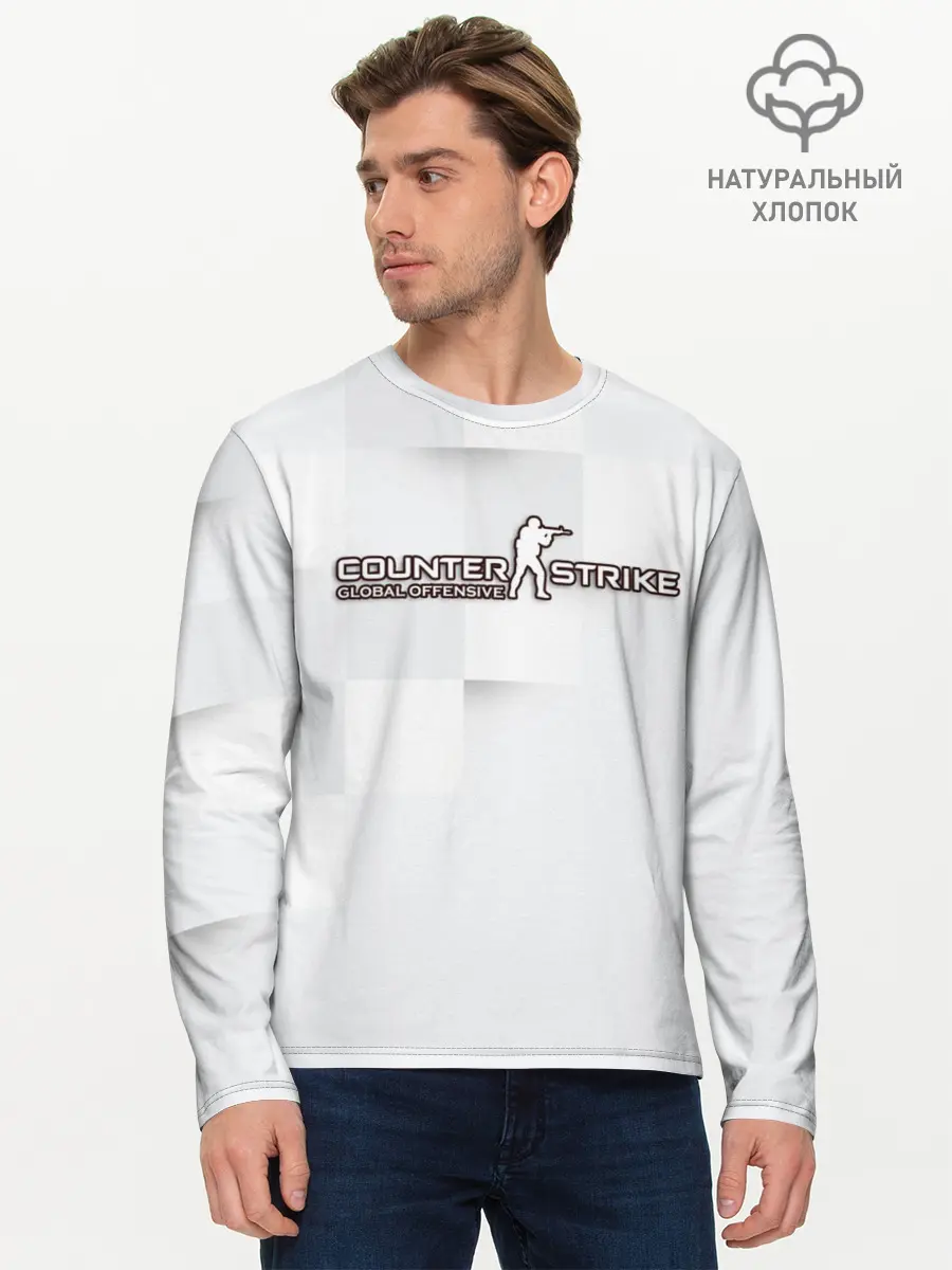 Мужской лонгслив базовый / Counter Strike (P007_P004ooo1677101, P004ooo1677101)