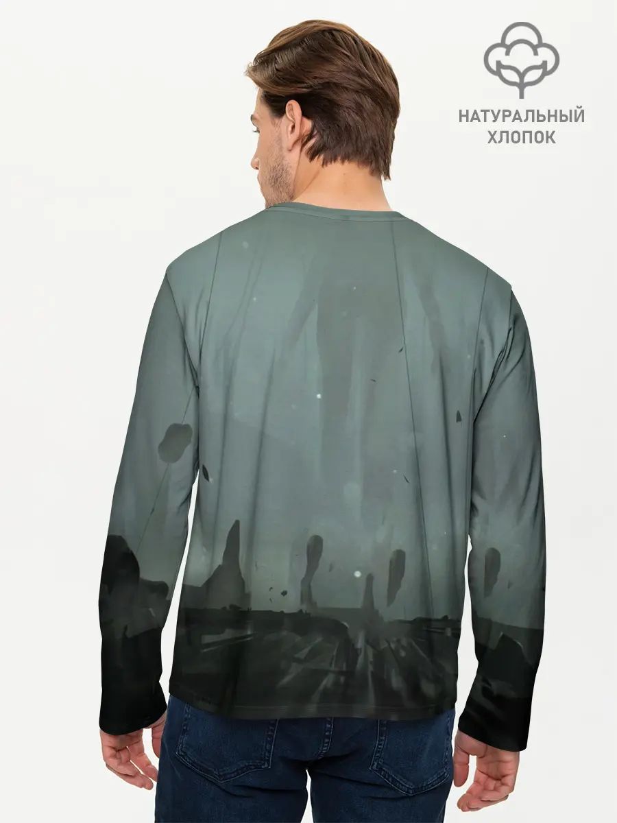 Мужской лонгслив базовый / Death Stranding (P007_P004ooo1676353, P004ooo1676353)