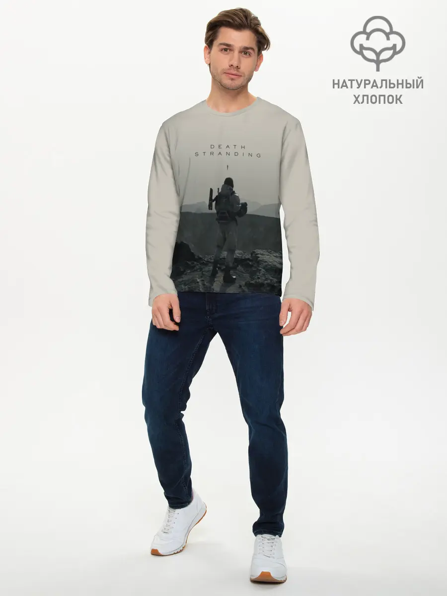 Мужской лонгслив базовый / Death Stranding (P007_P004ooo1676533, P004ooo1676533)