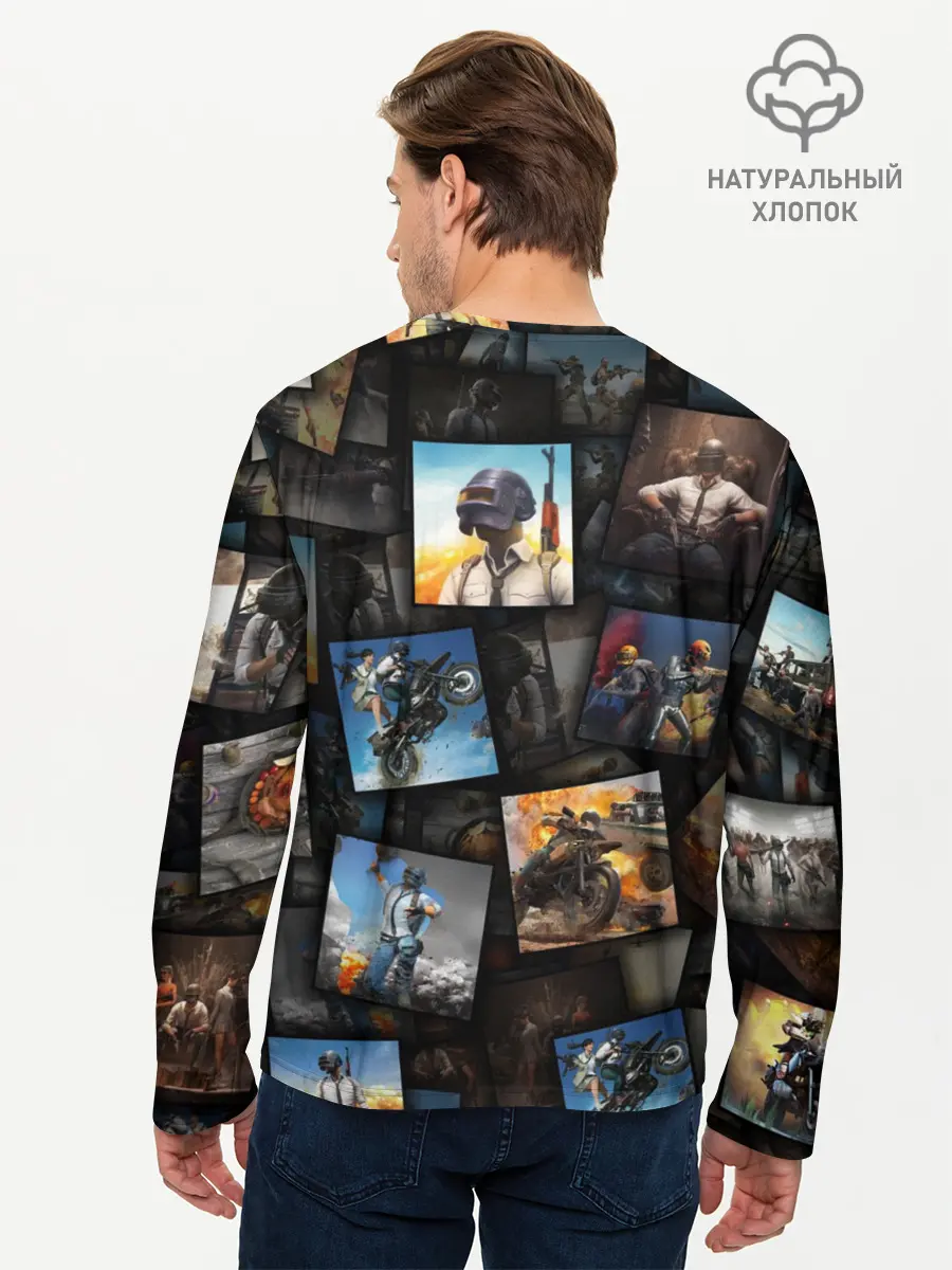Мужской лонгслив базовый / PUBG (P007_P004ooo1677293, P004ooo1677293)