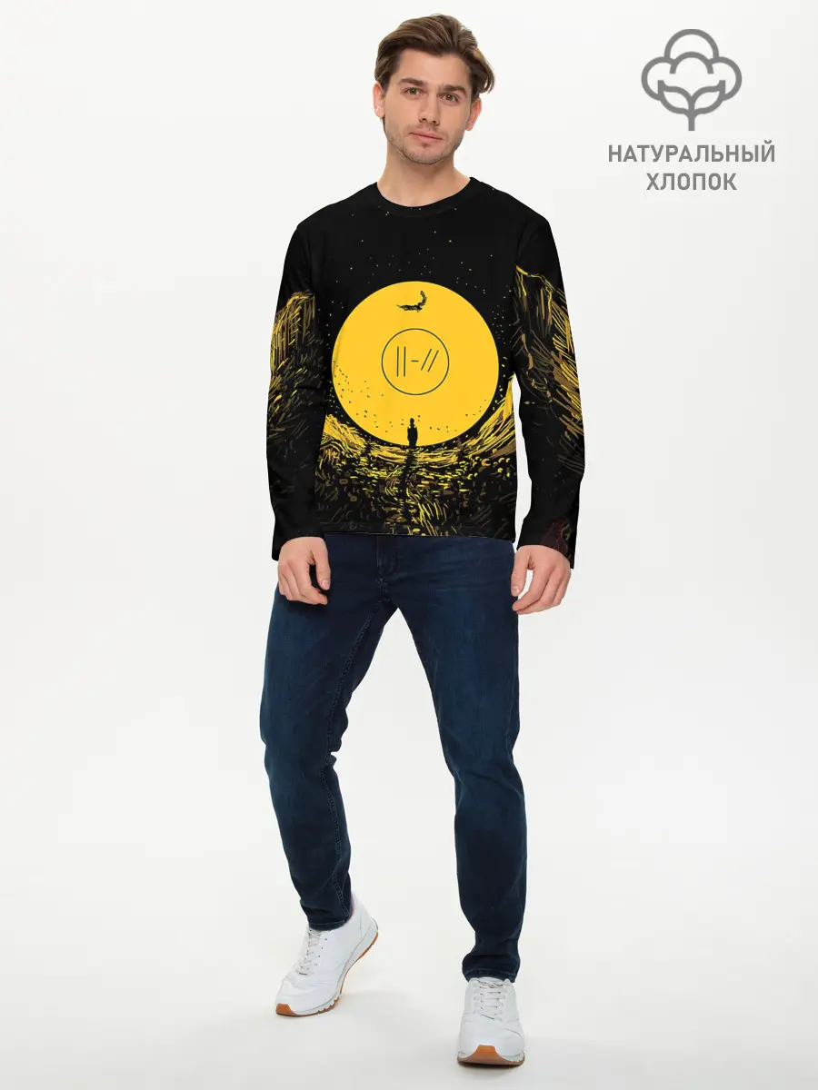 Мужской лонгслив базовый / Twenty One Pilots (P007_P004ooo1678897, P004ooo1678897)