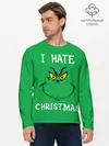 Мужской лонгслив базовый / I hate christmas (P007_P004ooo1678963, P004ooo1678963)