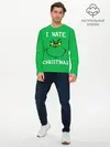Мужской лонгслив базовый / I hate christmas (P007_P004ooo1678963, P004ooo1678963)