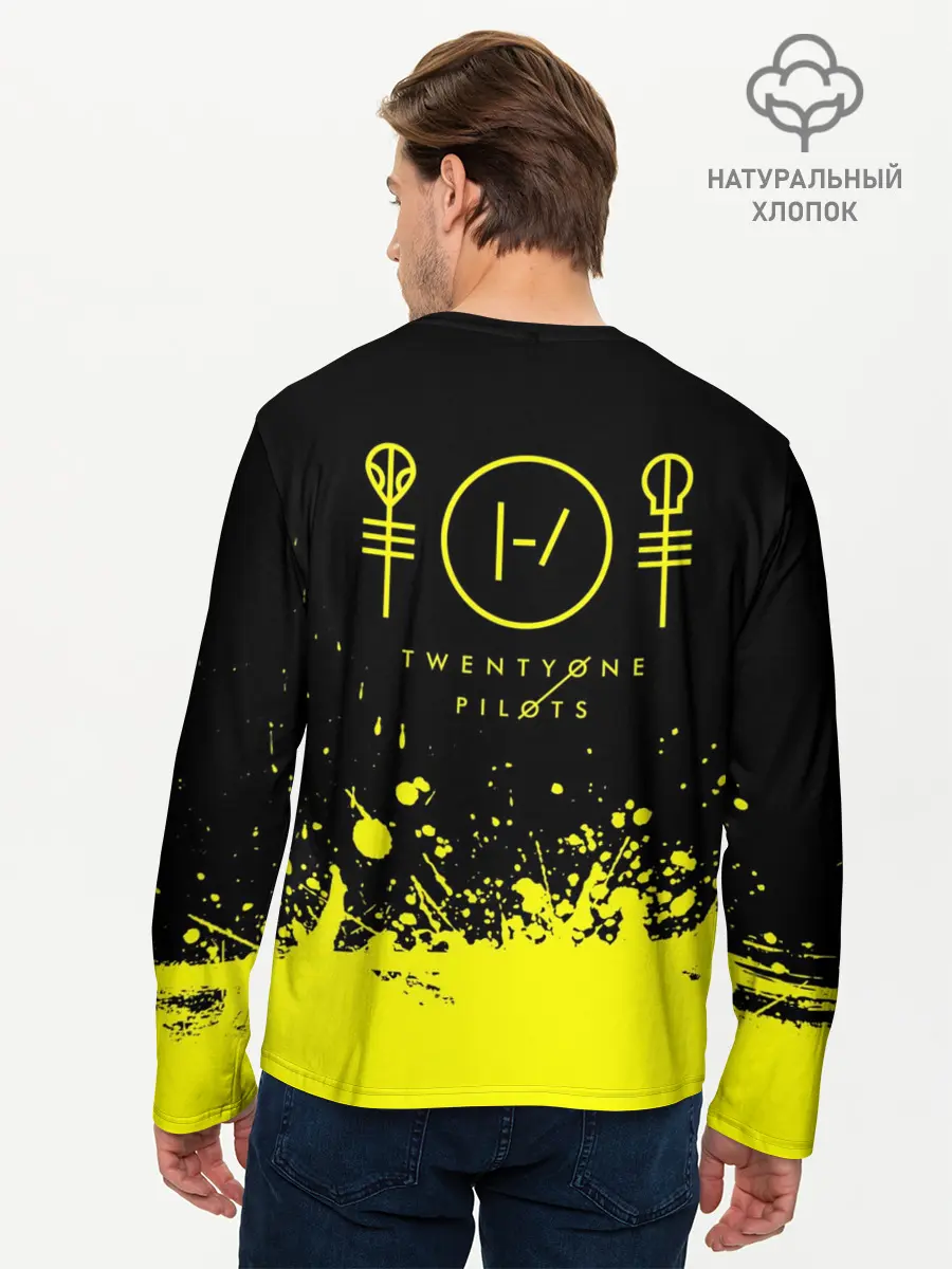 Мужской лонгслив базовый / Twenty One Pilots (P007_P004ooo1677877, P004ooo1677877)