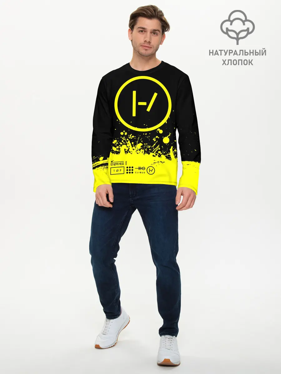 Мужской лонгслив базовый / Twenty One Pilots (P007_P004ooo1677877, P004ooo1677877)