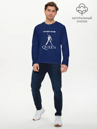 Мужской лонгслив базовый / Queen (P007_P004ooo1679219, P004ooo1679219)