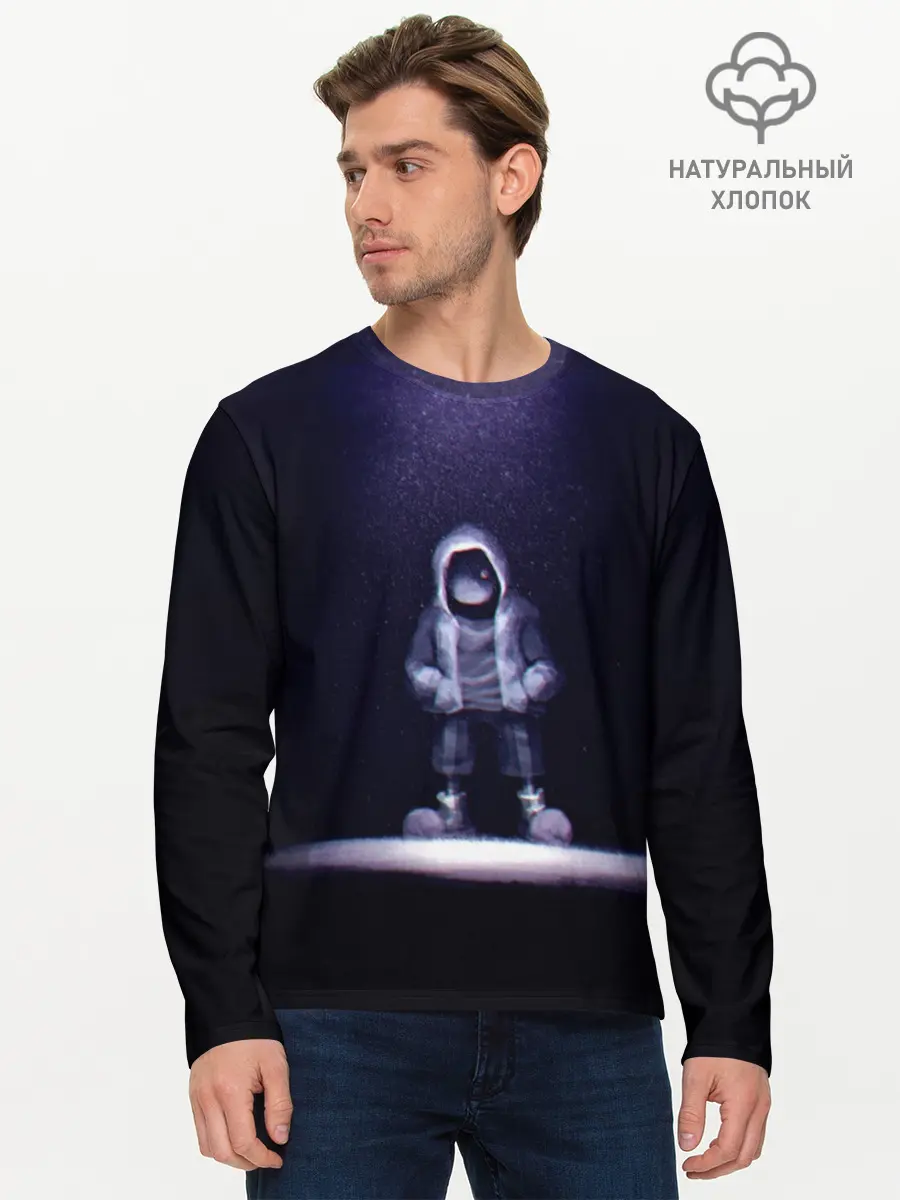 Мужской лонгслив базовый / Санс (P007_P004ooo1682717, P004ooo1682717)