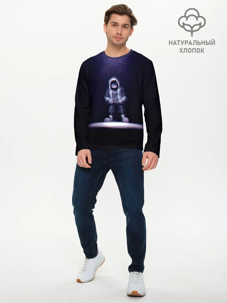 Мужской лонгслив базовый / Санс (P007_P004ooo1682717, P004ooo1682717)