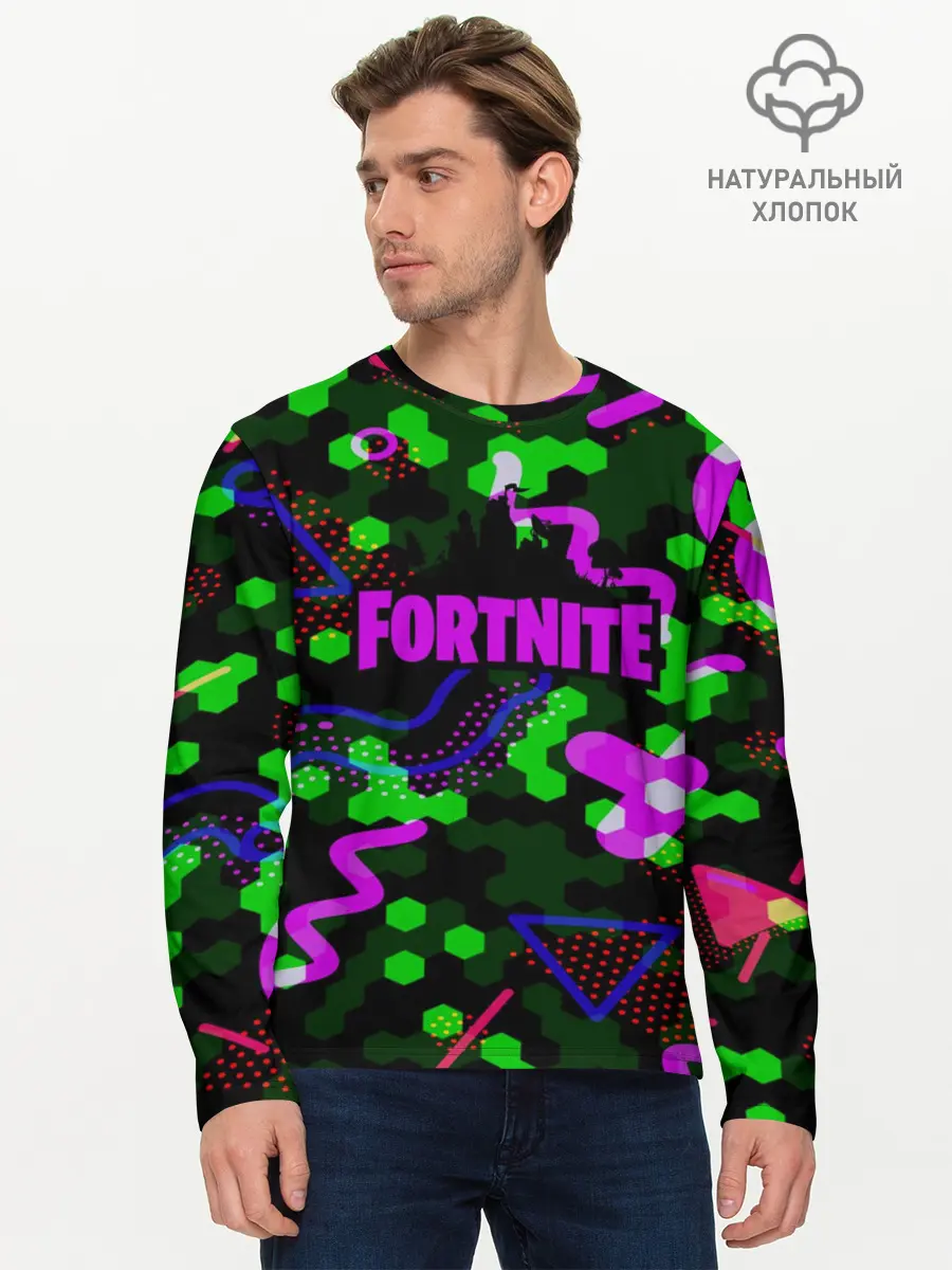 Мужской лонгслив базовый / FORTNITE (P007_P004ooo1682645, P004ooo1682645)