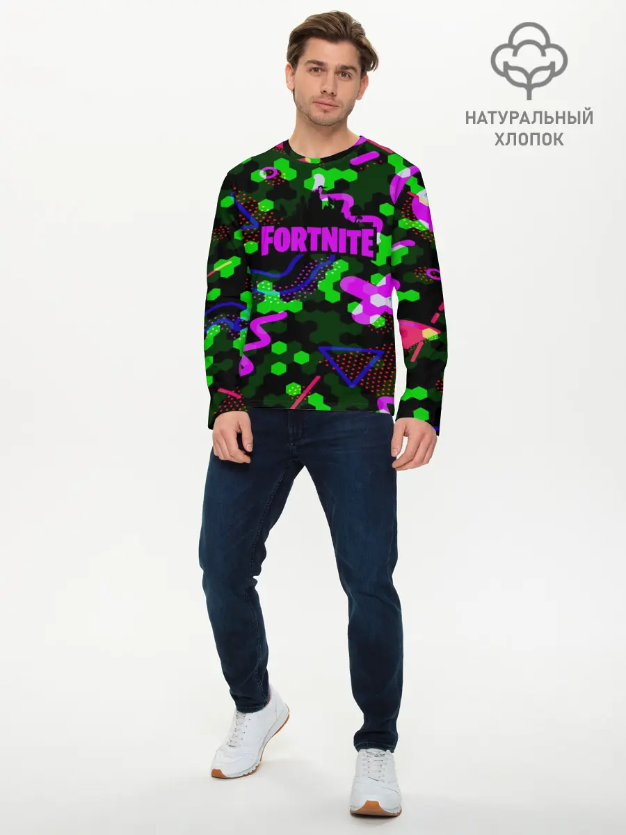 Мужской лонгслив базовый / FORTNITE (P007_P004ooo1682645, P004ooo1682645)
