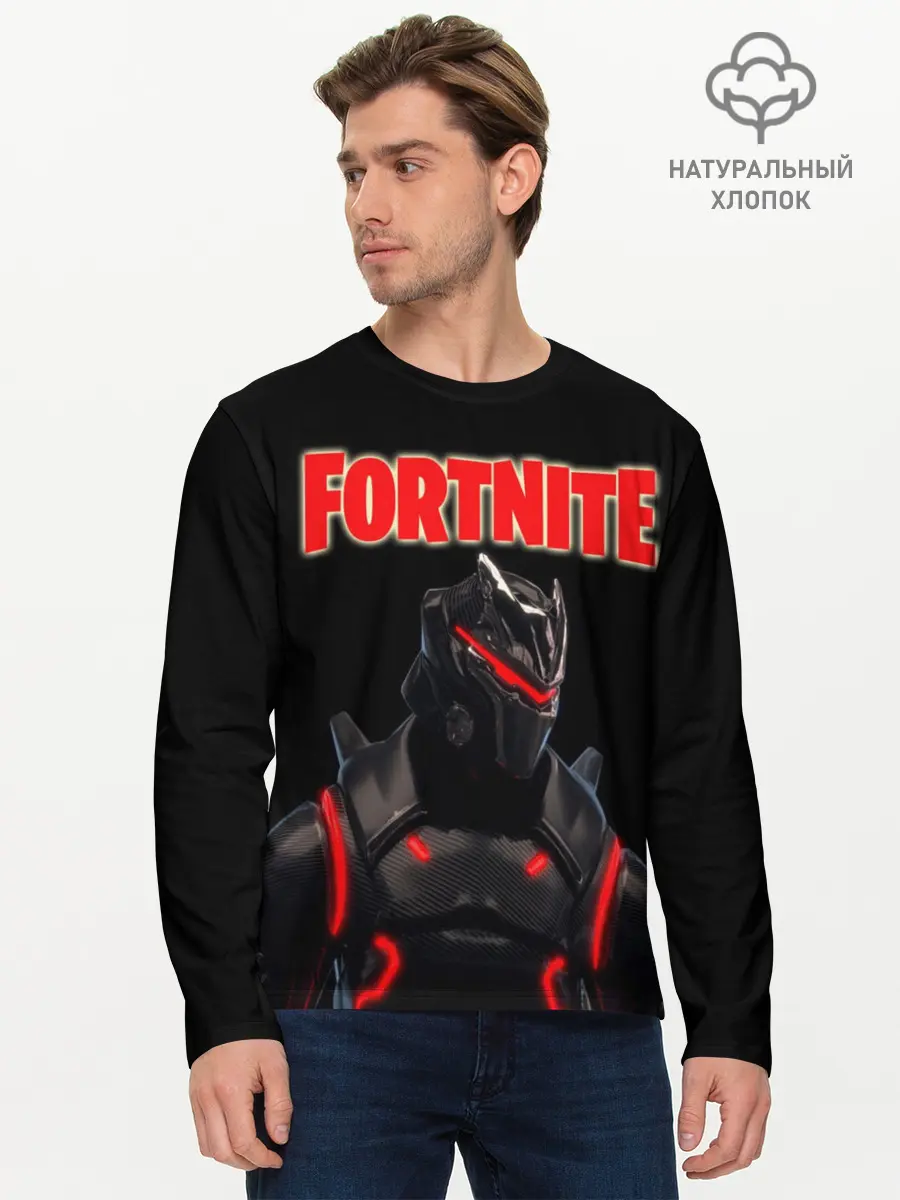Мужской лонгслив базовый / Fortnite (P007_P004ooo1682311, P004ooo1682311)