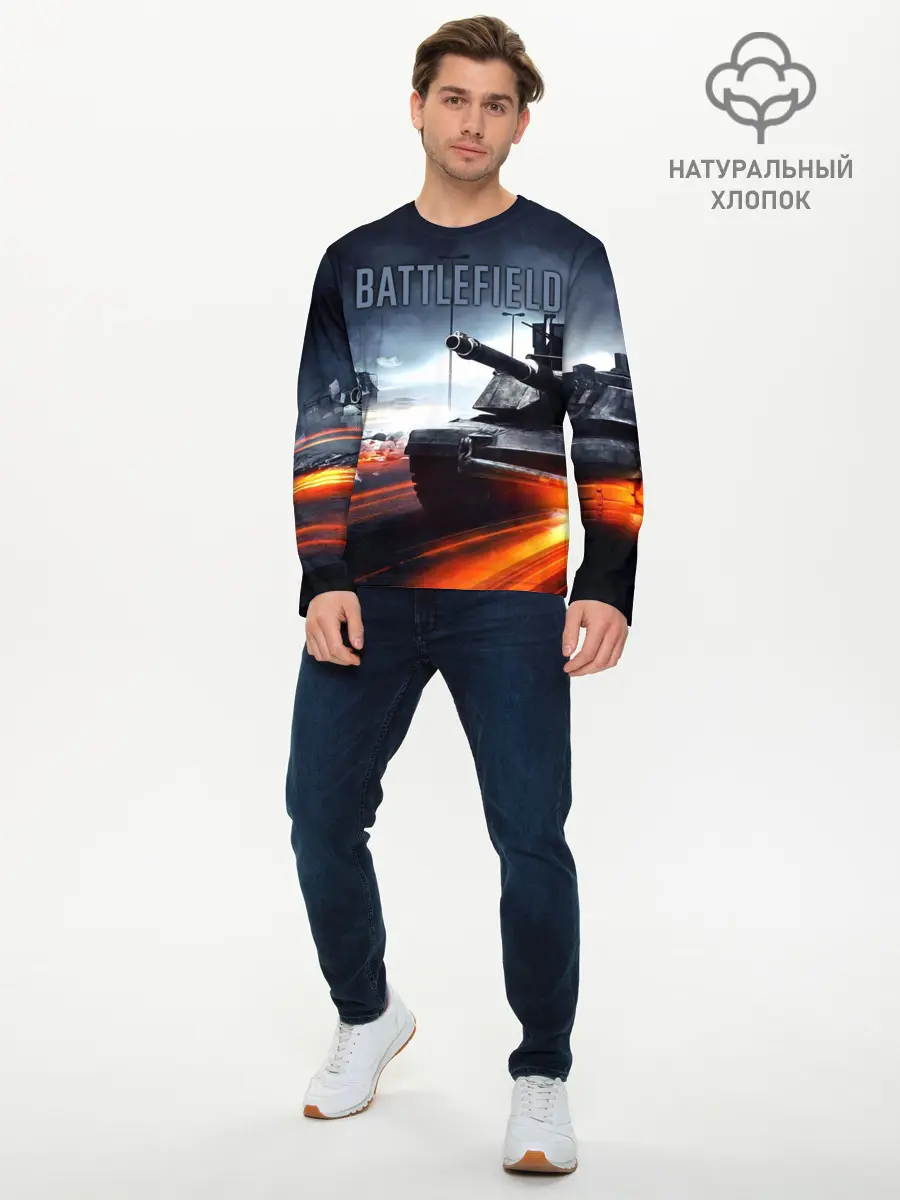Мужской лонгслив базовый / BATTLEFIELD (P007_P004ooo1681983, P004ooo1681983)