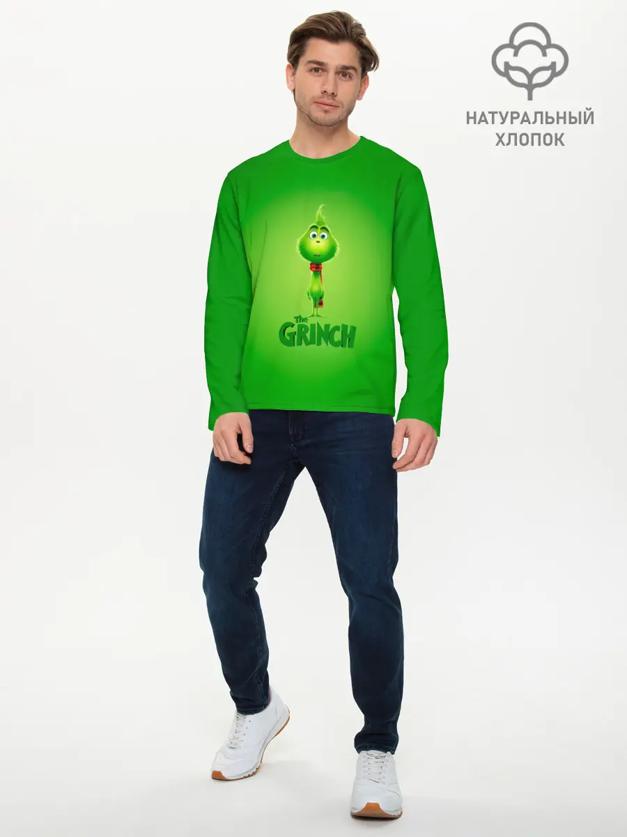 Мужской лонгслив базовый / Dr. Seuss The Grinch (P007_P004ooo1681861, P004ooo1681861)
