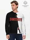Мужской лонгслив базовый / The Reaper Half Black Fortnite (P007_P004ooo1682081, P004ooo1682081)