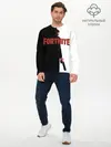 Мужской лонгслив базовый / The Reaper Half Black Fortnite (P007_P004ooo1682081, P004ooo1682081)
