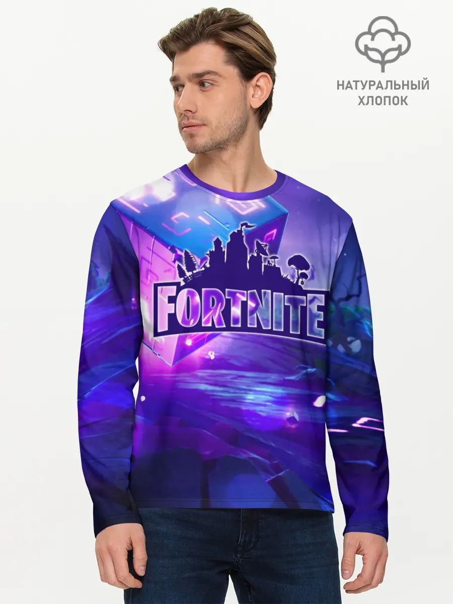 Мужской лонгслив базовый / Fortnite (P007_P004ooo1682297, P004ooo1682297)