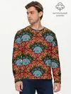 Мужской лонгслив базовый / Узоры Бохо (P007_P004ooo1684223, P004ooo1684223)