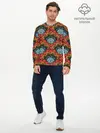 Мужской лонгслив базовый / Узоры Бохо (P007_P004ooo1684223, P004ooo1684223)