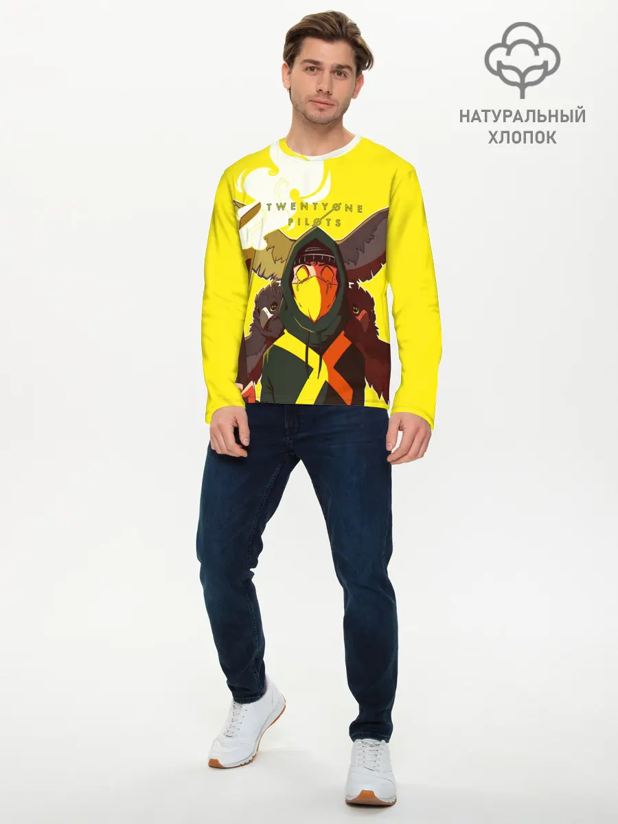 Мужской лонгслив базовый / Twenty one pilots (P007_P004ooo1683477, P004ooo1683477)