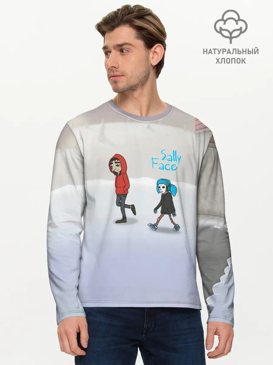 Мужской лонгслив базовый / Sally Face (P007_P004ooo1686627, P004ooo1686627)