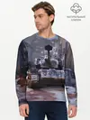Мужской лонгслив базовый / Танк в засаде (P007_P004ooo1687123, P004ooo1687123)