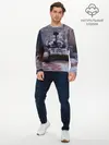 Мужской лонгслив базовый / Танк в засаде (P007_P004ooo1687123, P004ooo1687123)