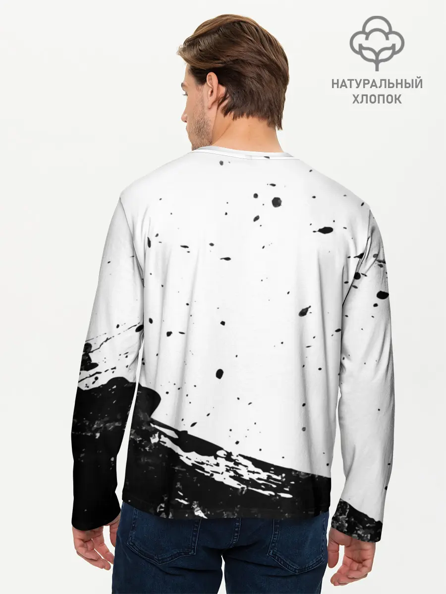 Мужской лонгслив базовый / В Мокрых Кроссах (P007_P004ooo1687205, P004ooo1687205)