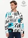 Мужской лонгслив базовый / Hello (P007_P004ooo1687979, P004ooo1687979)