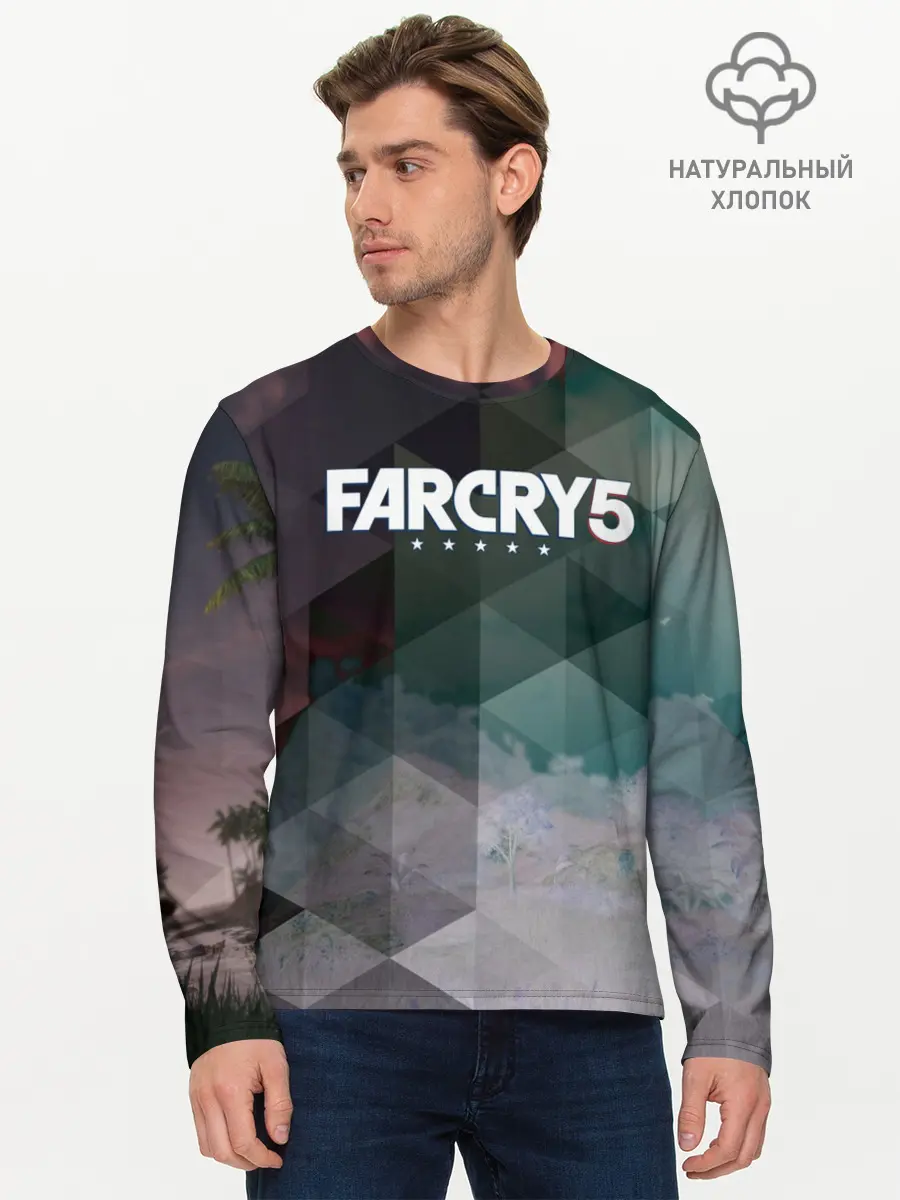 Мужской лонгслив базовый / FarCry polygon (P007_P004ooo1685573, P004ooo1685573)